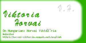 viktoria horvai business card